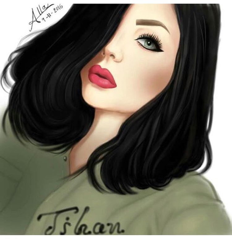 بنات كيوت رسم - اجمل الرسومات لبنات كيوت 1521 6