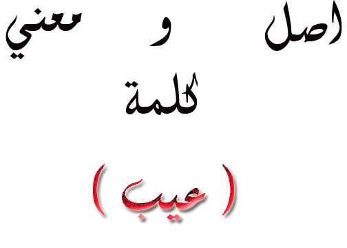 معاني الكلمات العربية - الكلمات العربية ومفاهيمها 2361 4