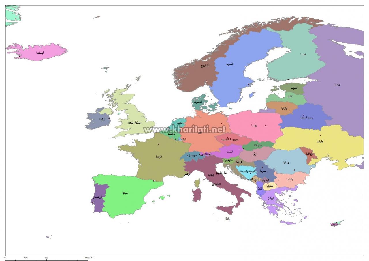 خريطة اوروبا بالعربي بالتفصيل 11873 2