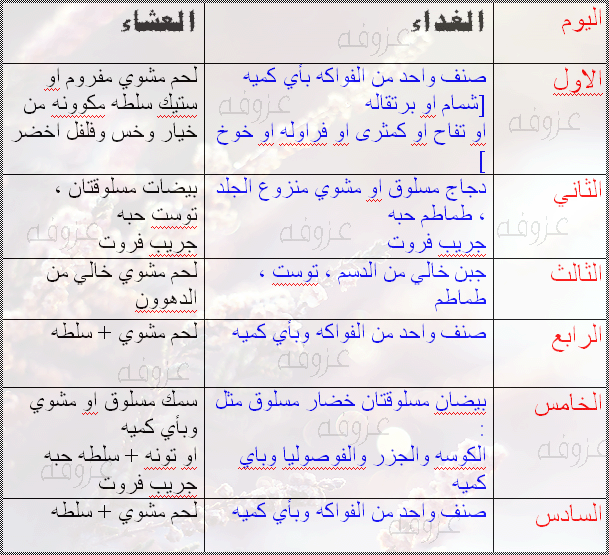 رجيم رمضان مجرب 1058 1