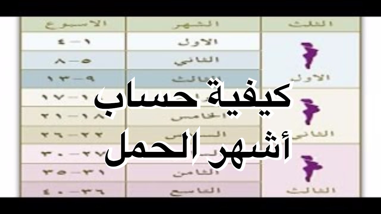 حساب الحمل بالاسابيع - كيف تحسبين كم اسبوع انقضى بحملك 1891 3