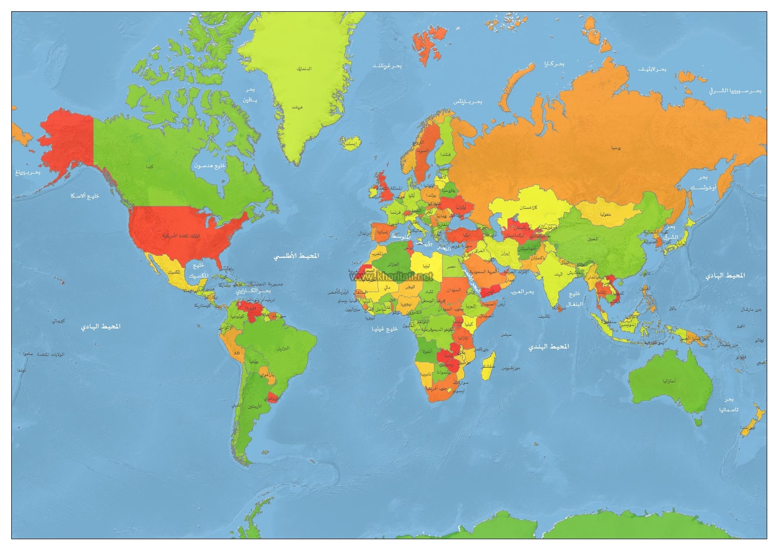 بدقة عالية خريطة العالم صماء Pdf